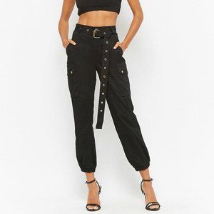 Forever 21 Belted Cargo Joggers